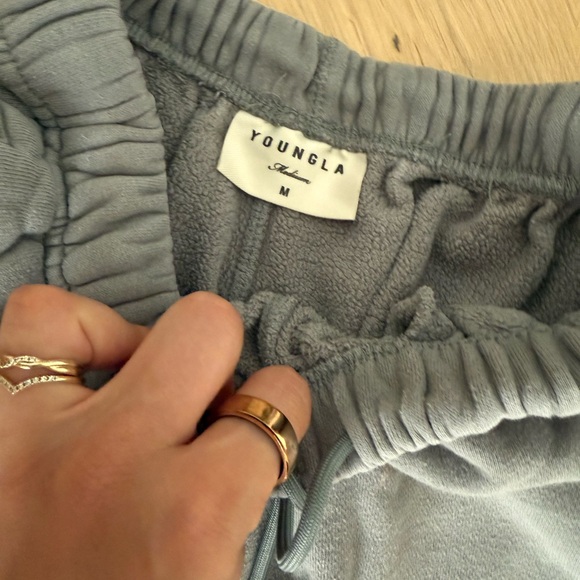 YoungLA Gray Sweatpants with Elastic Cuffs - Picture 5 of 5